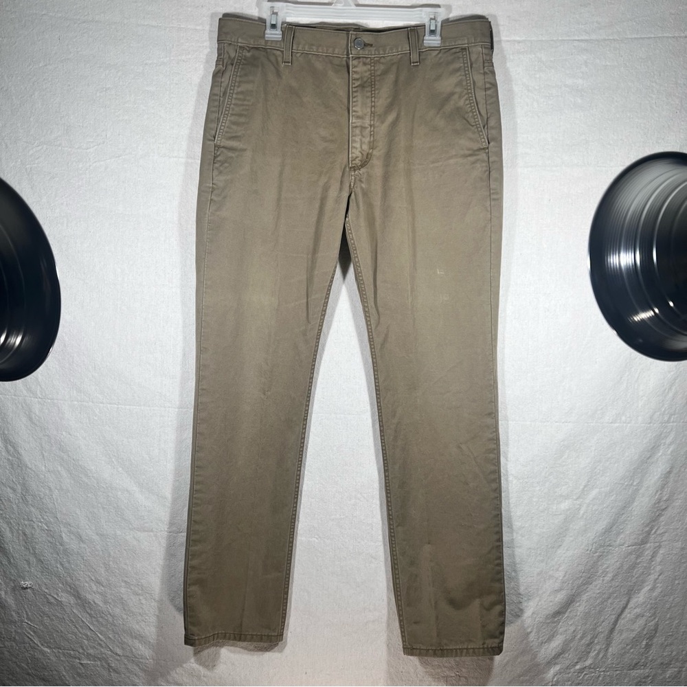 Levis Mens Size 36x32 Tan Pants White Tab  Brown Tan  Chino Khaki Casual